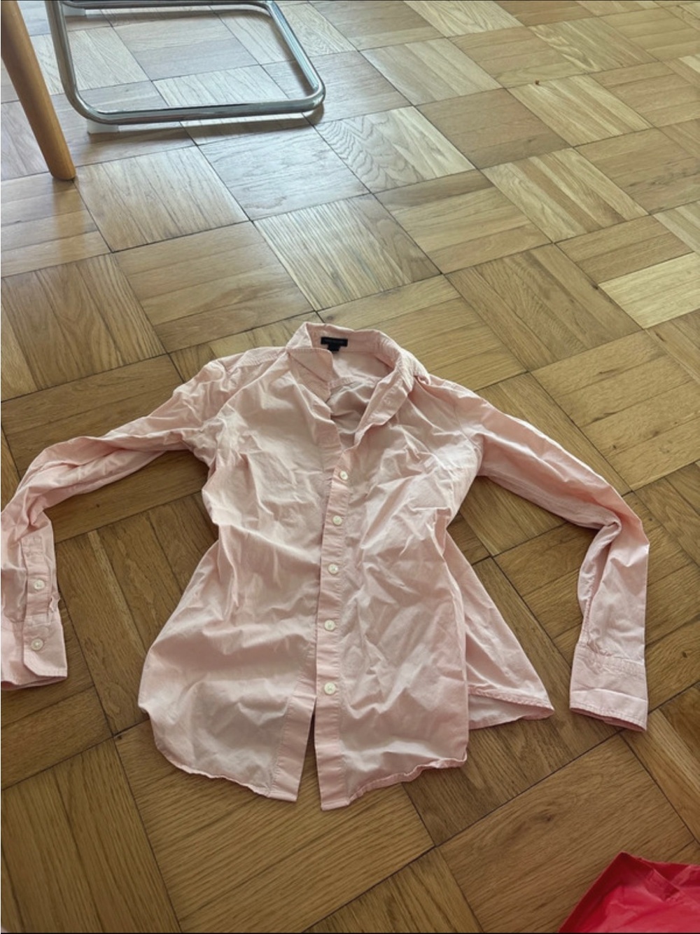 Ann Taylor Soft Pink Collared Shirt